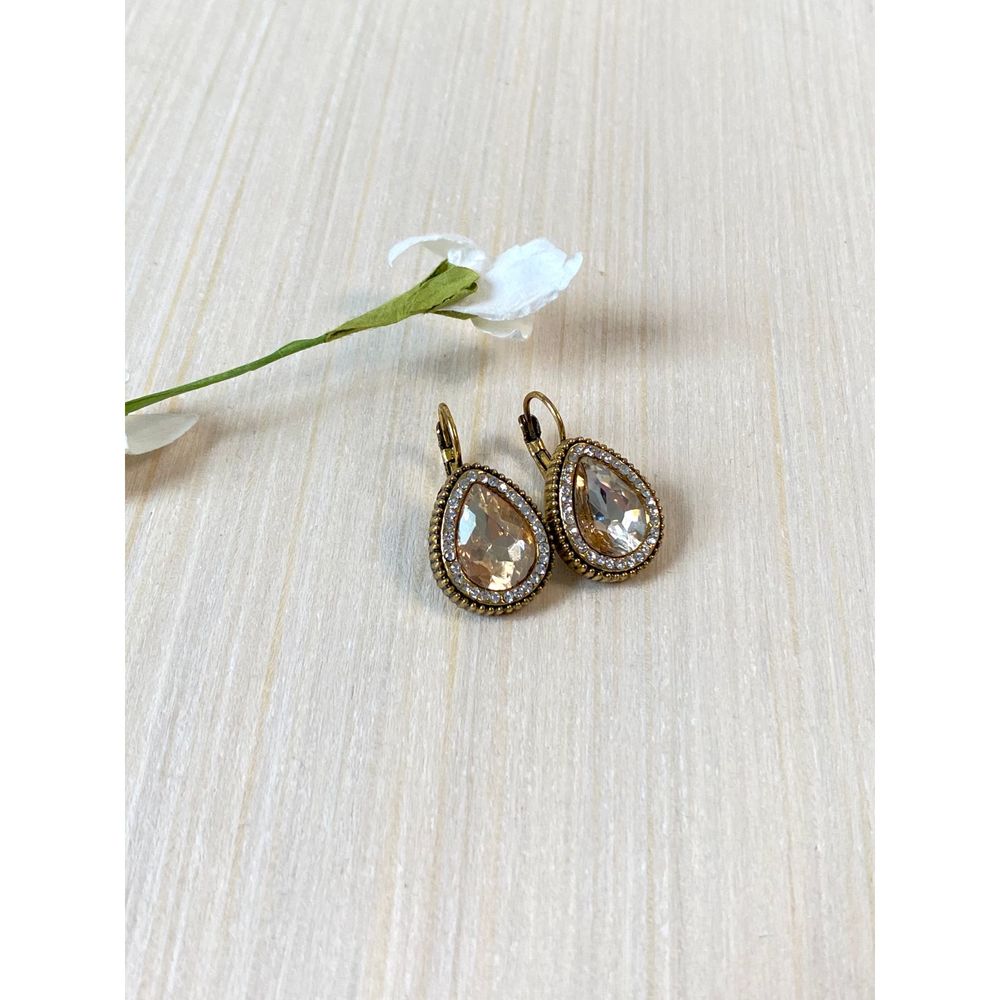 Francesca's Jewel Drop Gem Earrings